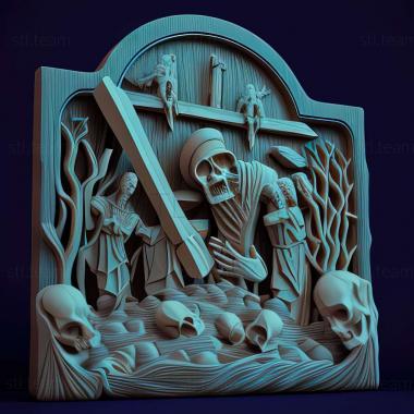 3D model The Graveyard game (STL)